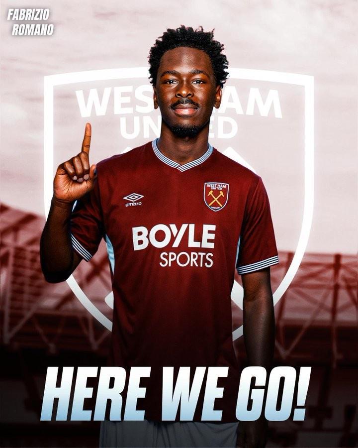 Here We Go!罗马诺:西汉姆1700万欧+300万欧签摩纳哥中场马加萨